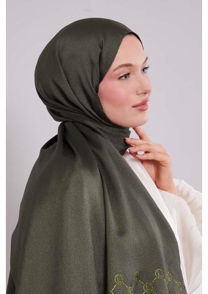 Zümrüt Altıgen Desen Diamond Şal