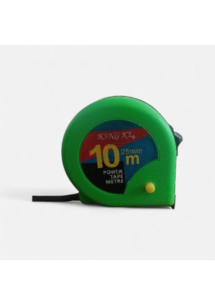 H-25 King Ki Şerit Çelik Metre 10 M *25 mm ,10M Şerit Metre