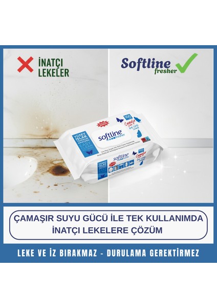 Softline Easy Clean Dağ Esintisi Ferahlığı Çamaşır Sulu Islak Mendil Yüzey Temizlik Havlusu & Mendili 3'lü Paket (3X100 Yaprak) modelleri