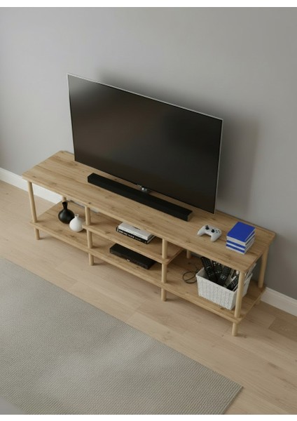Vivo Atlantik Çam Ahşap Dikdörtgen Çok Amaçlı Raf Tv Sehpası fiyatları
