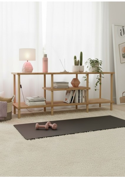 Vivo Atlantik Çam Ahşap Dikdörtgen Çok Amaçlı Raf Tv Sehpası fırsatları