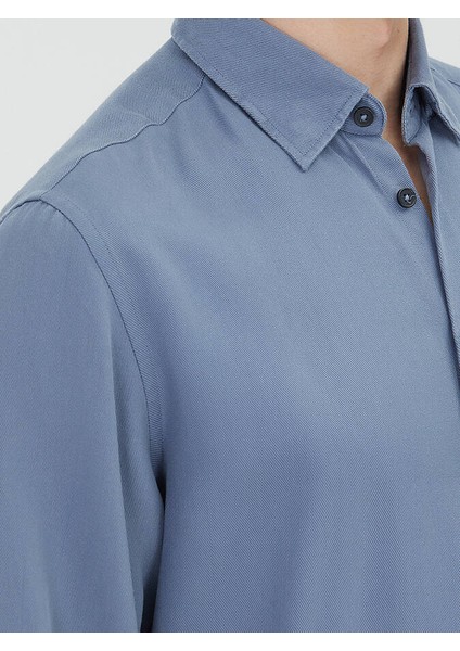 Mavi Regular Fit Dokuma Casual Gömlek fırsatları