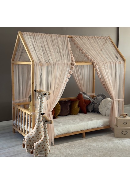 Camel Çift Perdeli Montessori Yatak Cibinliği Montessori modelleri