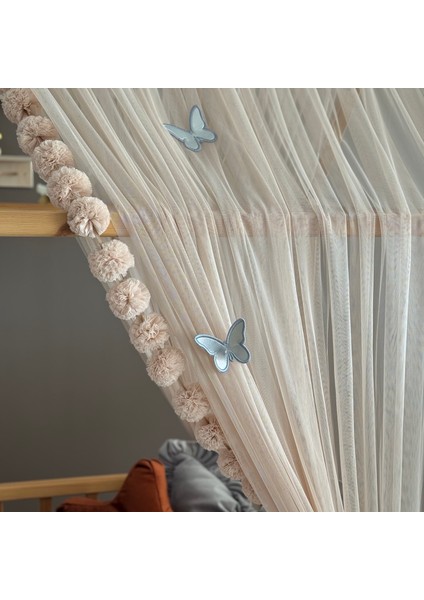 Camel Çift Perdeli Montessori Yatak Cibinliği Montessori