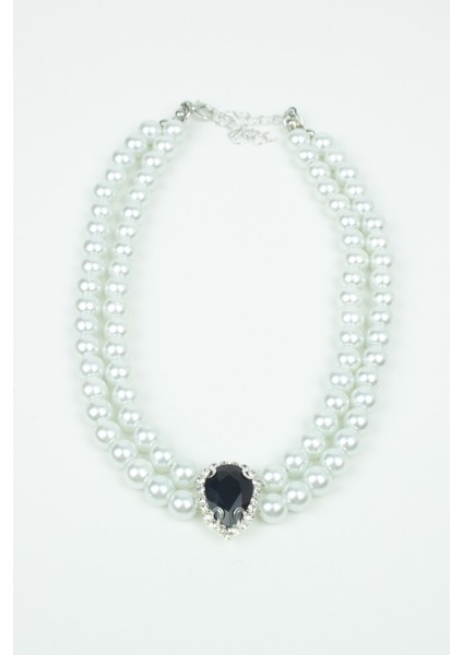 Damla Kristal Cam Inci Abiye Kolye fiyatları