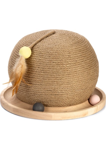 Xmpdby Beeztees Dbl Kedi Tırmalama ve Oyuncağı, 29,5X29,5X22CM