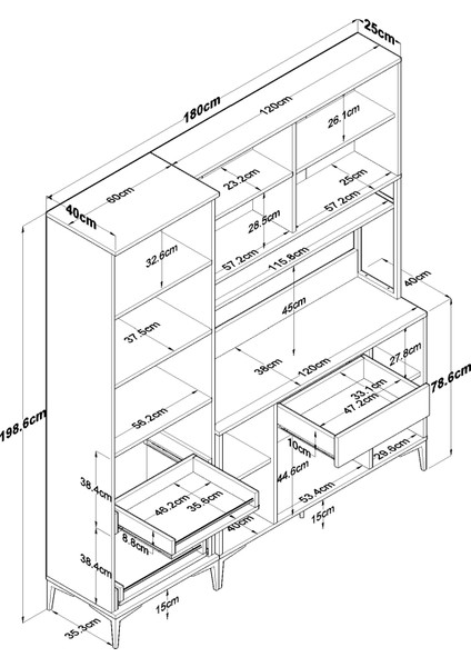 JE133 Çok Amaçlı Dolap 10 Kapaklı 1 Çekmeceli Kiler Mutfak Dolabı Beyaz fiyatları