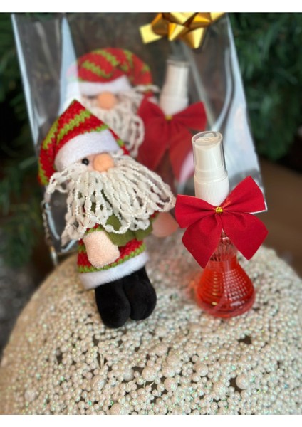 Yılbaşı Özel Lüks Hediye Seti Peluş Noğul Baba Anahtarlık Pudra Sprey Kolonya modelleri