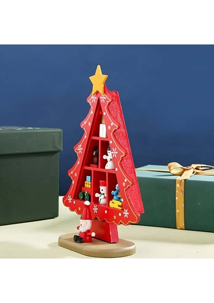 Küçük Ahşap Noel Ağacı ile Şık Yılbaşı Dekoru ve Hediye Seti fiyatları