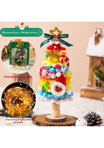 Noel Ağacı Masaüstü Süsleri Yeni Noel Süsleri El Yapımı Diy Malzeme Paketi Küçük Hediye (Yurt Dışından)