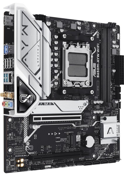 B650M-AYW Wifi Amd B650 Micro-Atx Anakart, Ddr5, Pcıe 5.0 M.2 Desteği, Hdmı, Realtek 2.5gb Ethernet, Wi-Fi 6, Arka USB 10GBPS Bağlantı Noktaları, Ön USB 5gbps Tip-C, Sata 6 Gbps fırsatları
