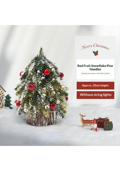 Mini Yılbaşı Ağacı Küçük Süs Masaüstü Yılbaşı Dekorasyon Hediyesi (Yurt Dışından)