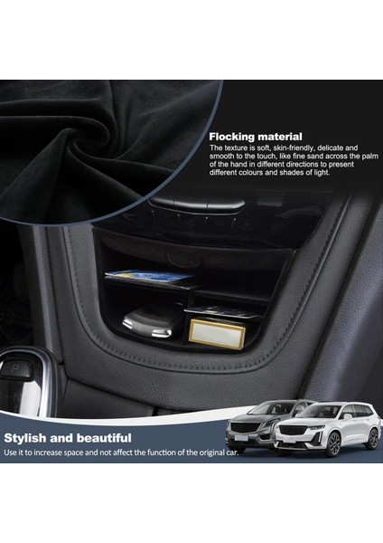 Cadillac Xt5 Için Merkez Konsol Organizatörü 2016-2023 Xt6 2020-2023 Flocked Depolama Organizatör Konsolu Tepsi Depolama Kutusu (Yurt Dışından) indirimleri
