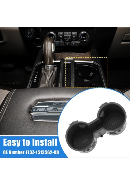Merkez Konsol Kupası Tutucu Ekler Ford F150 Için FL3Z-1513562-AD 2015-2017 F250 F350 Süper Görev 2017-2019 (Yurt Dışından) indirimleri