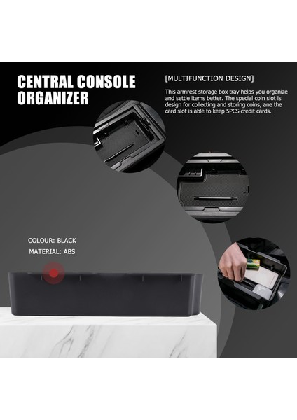 Honda Civic 11TH Gen 2022 Aksesuarlar Için Merkez Konsol Organizatör Tepsisi Arm Emri Saklama Kutusu Tepsiye Torpido Kutusu Ekle (Yurt Dışından) modelleri