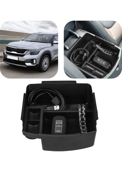 Kia Seltos 2020 2021 Kolçak Ikincil Depolama Kutusu Ekle Merkez Konsol Organizatör Tepsisi (Yurt Dışından) indirimleri