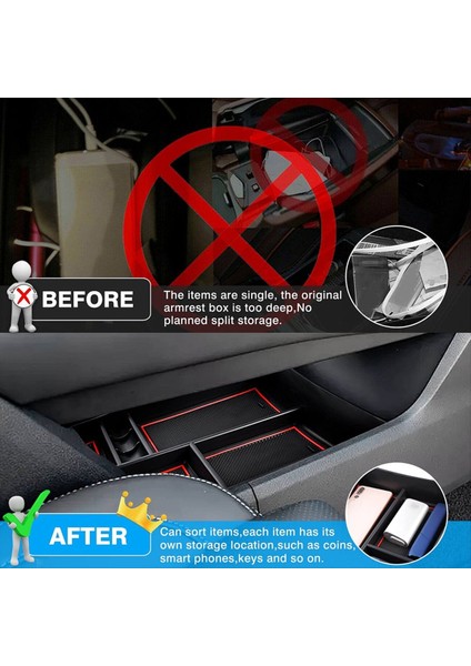 Nissan Rogue 2021 2022 2023 T33 Iç Aksesuarlar Depolama Tepsisi Ekleme Tepsi (Yurt Dışından) indirimleri