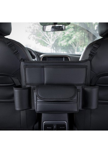 2x Araç Depolama Cep Kupa Tutucu Araç Doku Tutucusu Çok Amaçlı Araç Cep El Çantası Organizatör Siyah (Yurt Dışından) indirimleri