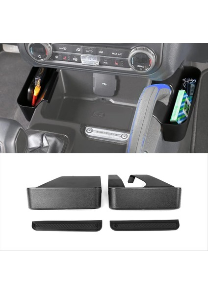 Ford Bronco 2021-2025 Dişli Yan Depolama Kutusu Iç Aksesuarlar Için Merkez Konsol Vites Değiştirici Organizatör Tepsisi (Yurt Dışından) modelleri