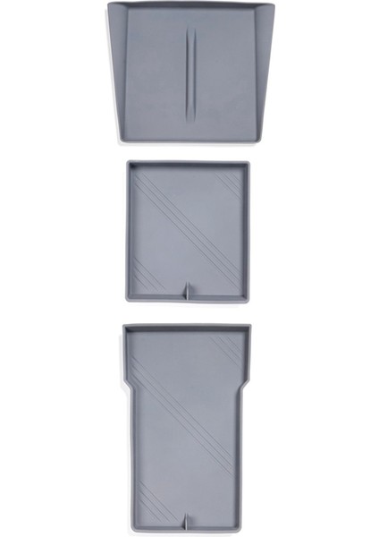 Tesla Model 3 Için Highland 2024 Merkez Konsolu Organizatör+Koltuk Depolama Depolama Alt+Kablosuz Şarj Mat Silikon Gri (Yurt Dışından)