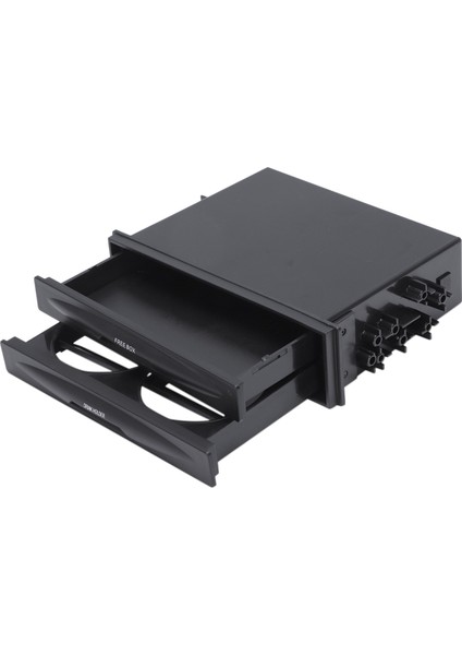 Evrensel Araba Dash Trim Double Din Radyo Cep Kiti Içecek Kupası Tutucu Saklama Kutusu (Yurt Dışından)