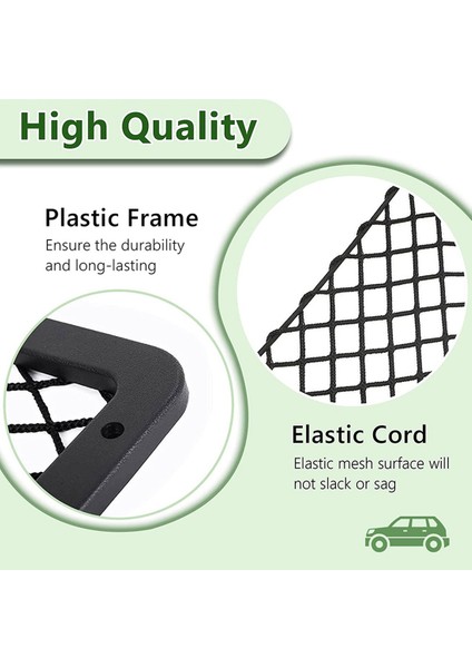 Araba Depolama Net Çanta Tekne Meyh Net Tutucu Araç Cep Organizatörü Net Araba Koltuğu Örgü Çerçeveli Net Cep 14 x 7 Inç 2 Paket (Yurt Dışından) fiyatları