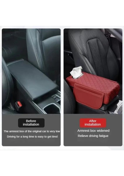 Araç Kol Dayama Kapağı Pu Deri Doku Depolama Belleği Köpük Yükseklik Pedi Otomatik Merkez Kol Dayama Koruyucu Yastık Destek (Yurt Dışından) indirimleri