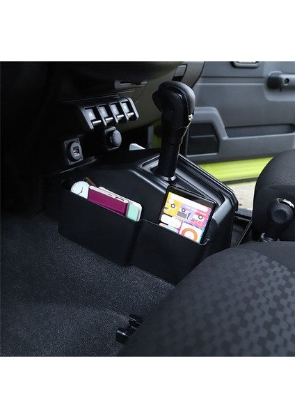 Suzuki Jimny 2019 2020 2021 2022 Aksesuarlar Için Araba Dişli Vites Saklama Kutusu Organizatörü Siyah (Yurt Dışından) fırsatları