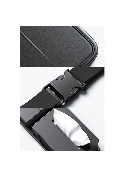 Araba Koltuk Tarafı Düzenleyici Deri Ön Koltuk Asma Depolama Çantası Evrensel Otomatik Doku Kutusu Tutucu Cam Kart Kupası Organizatör (Yurt Dışından) fırsatları