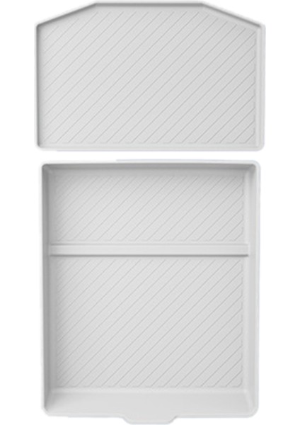 Tesla Model 3+ Için Yeni Model3 Merkezi Kontrol Silikon Pad Saklama Kutusu Merkezi Alt Silikon Pad Yeni Model3 Beyaz (Yurt Dışından)