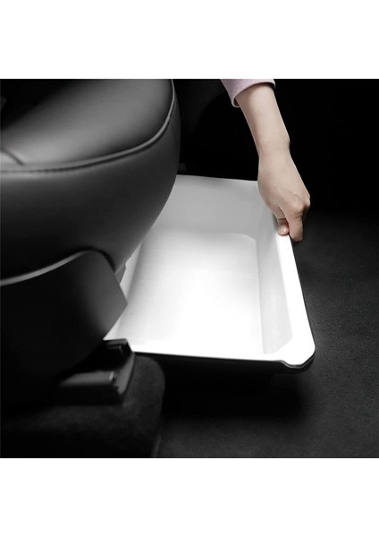 Tesla Model Y 2021 2022 2023 Koltuk Depolama Kutusu Organizatörü Gizli Tepsi Altındaki Aksesuarlar Depolama (Yurt Dışından) fırsatları