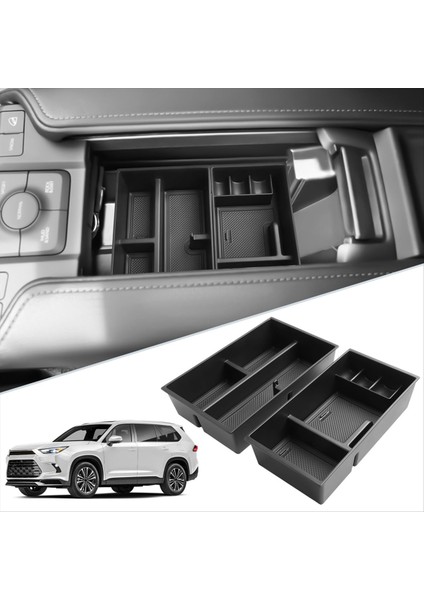 Toyota Grand Highlander Için Orta Konsol Organizatörü 2024 2025 Aksesuarlar Kolçak Saklama Kutusu Ikincil Ekleme Tepsisi (Yurt Dışından) modelleri