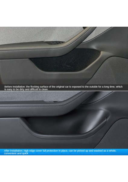 Tesla Model 3 Için Highland 2024 Kapı Depolama Kutusu Kapı Kolu Koltuk Tepsisi Saklama Kutusu Silikon Kapak Ön (Yurt Dışından) fiyatları