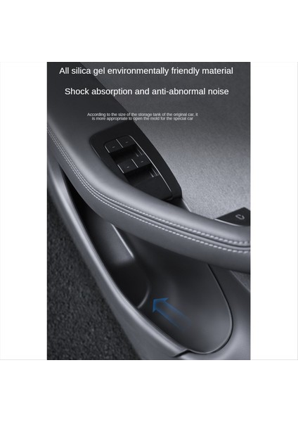 Tesla Model 3 Için Highland 2024 Kapı Depolama Kutusu Kapı Kolu Koltuk Tepsisi Saklama Kutusu Silikon Kapak Ön (Yurt Dışından) fırsatları