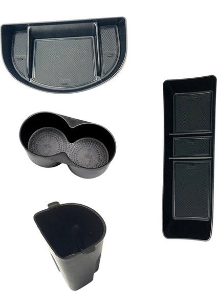Byd Dolphin 2023 2024 Merkezi Kontrol Alt Saklama Kutusu Su Kupası Kapağı Arka Ekran Organizatör Aksesuarları - 4 Pcs (Yurt Dışından)