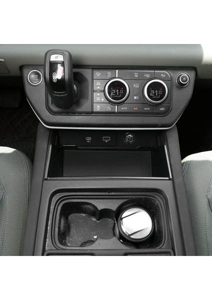 Land Rover Defender Için 110 2020-2021 Abs Siyah Araç Merkezi Depolama Koltuğu Kutusu Depolama Kutusu Telefon Kutusu (Yurt Dışından) modelleri