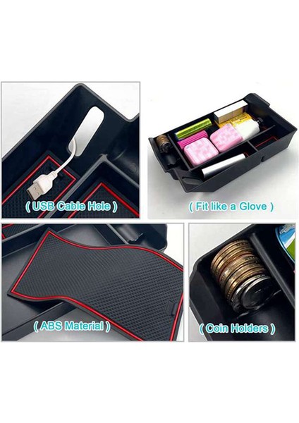 2021 2022 Toyota Sıenna XL40 Artman Ilgili Depolama Kutu Tava Aksesuarları Için Merkez Konsol Organizatörü (Yurt Dışından)