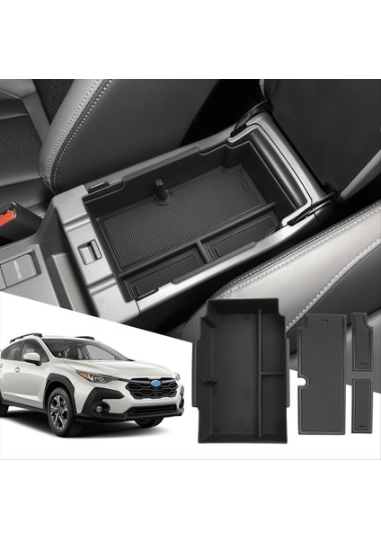 Subaru Crosstrek 2023 2024 Merkez Konsol Organizatörü Için Arm Emri Saklama Kutusu Telefon Kartı Tutucu Saklama Kutusu Tepsisi (Yurt Dışından) fiyatları