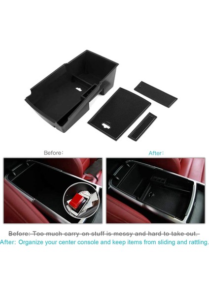 Araba Merkez Konsolu Koltuk Saklama Kutusu Tutucu Iç Organizatör Eldiven Tepsisi Kia Stinger 2018 2019 2019 2020 (Yurt Dışından) modelleri