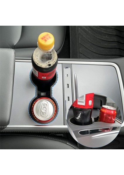 Tesla Model 3 Için Kupa Tutucu Model Y 2021 2022 2023 Merkez Konsol Yuva Kayma Limit Klipsi Su Kupası Hoder Ekleme (Yurt Dışından) fırsatları