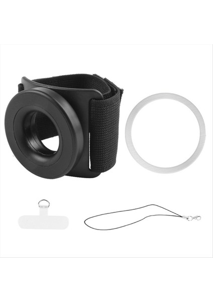 Güçlü Manyetik Emme Braketi Cep Telefonu Tutucu Bilek Kayışı Kol Çok Amaçlı Dönen Bisiklet Kol Kayışı (Yurt Dışından)