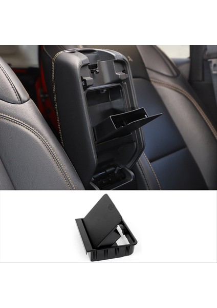 Jeep Wrangler Jl Gladiator Jt 2018-2024 Aksesuarları Için Bir Touch Gizli Merkez Konsolu Koltuk Depolama Kutusu Organizatörü (Yurt Dışından) modelleri