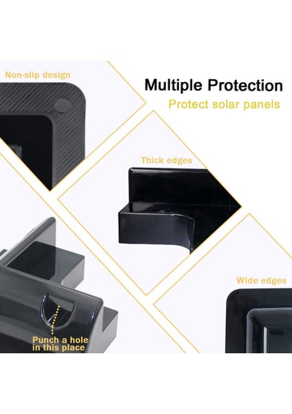 12PCS Rv Güneş Paneli Montaj Braketleri Rv Tekne Karavanları Için Siyah Drill-Free Köşe Braket Desteği (Yurt Dışından) modelleri