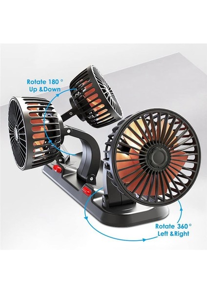 Suvs USB Soğutma Havası Küçük Kişisel Fan 2 Hızları Kamyon Aracı Için Elektrikli Fan (24V) (Yurt Dışından) modelleri