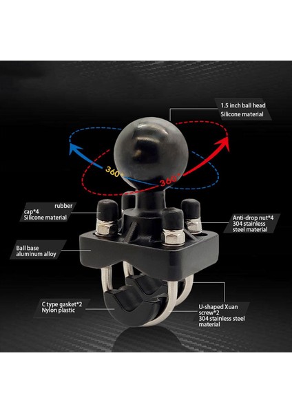 Sony Için Garmin Için Gopro Kamera Için 1 5 Inç Toplu 3x Çift U-Cıvatalı Motosiklet Bisiklet Gideri Ray Montaj Tabanı (Yurt Dışından) fırsatları