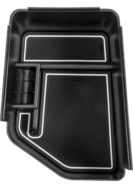 2022+ Kıa Ev6 Koltuk Saklama Depolama Kutusu Iç Aksesuarları Için Merkez Konsol Organizatör Tepsisi Para Tutucu Beyaz (Yurt Dışından)