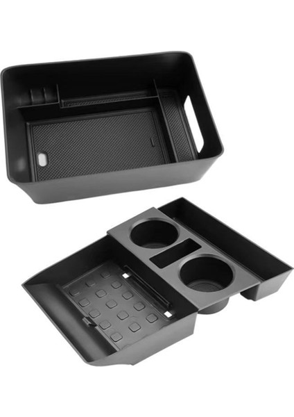 Hyundai Santa Fe 2024 Için Alt Merkez Konsol Organizatör Artap Saklama Kutusu Tepsi Kiti Torpiye Palet Aksesuarları Ekle (Yurt Dışından)