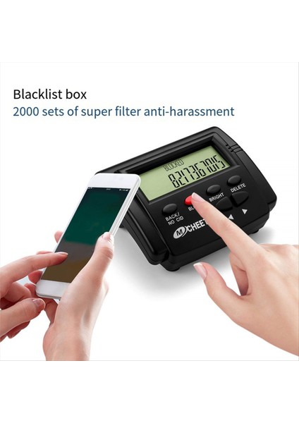 Çağrı Bloker 2000 Grup Yüksek Kapasiteli LCD ile Yüksek Kapasiteli Arama Blokeri Boşluk Karşıtı Gelen Çağrı Telefon Engelleyicisi (Yurt Dışından)