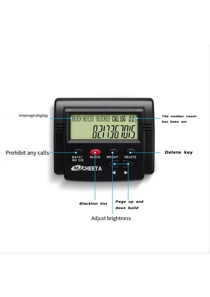 Çağrı Bloker 2000 Grup Yüksek Kapasiteli LCD ile Yüksek Kapasiteli Arama Blokeri Boşluk Karşıtı Gelen Çağrı Telefon Engelleyicisi (Yurt Dışından) fırsatları