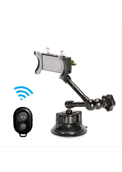 Lanparte Araba Telefon Tutucu Sabitleyici Araba Sihirli Kol Eşleme Kupası Telefon Selfie Stick 360 ° Dönen Braket Uzaktan (Yurt Dışından)